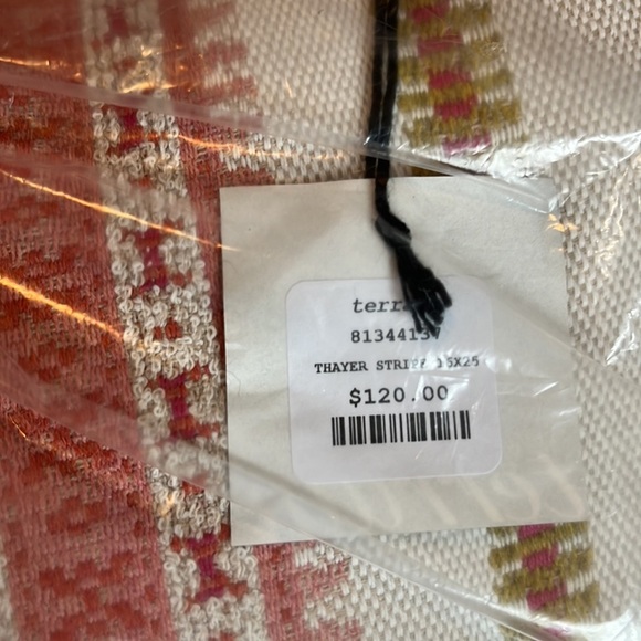 Anthropologie Terrain Thayer Stripe Pillows Pair NWT - Picture 3 of 10